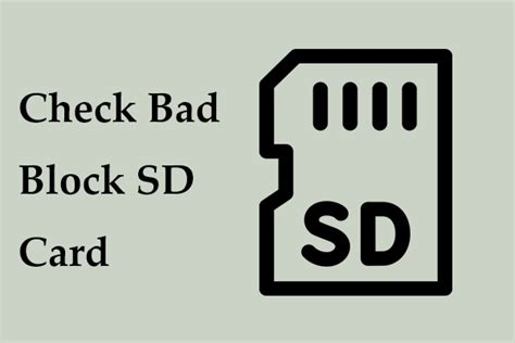 badblocks sd card|storage .